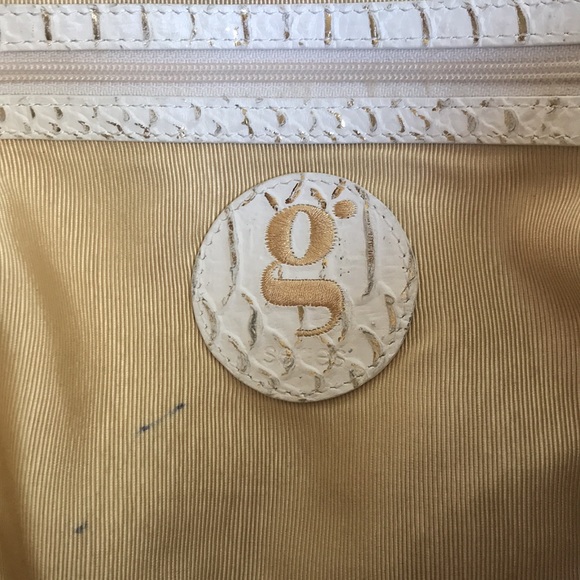 Cole Haan G Series White & Gold Handbag - Picture 10 of 11